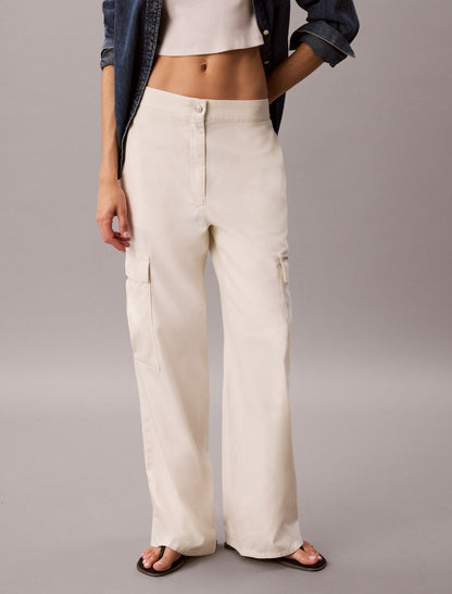 Soft Twill Cargo Pants - Calvin Klein Women