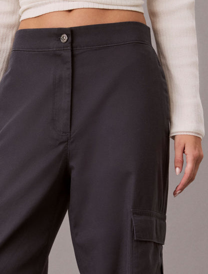 Soft Twill Cargo Pants - Calvin Klein Women