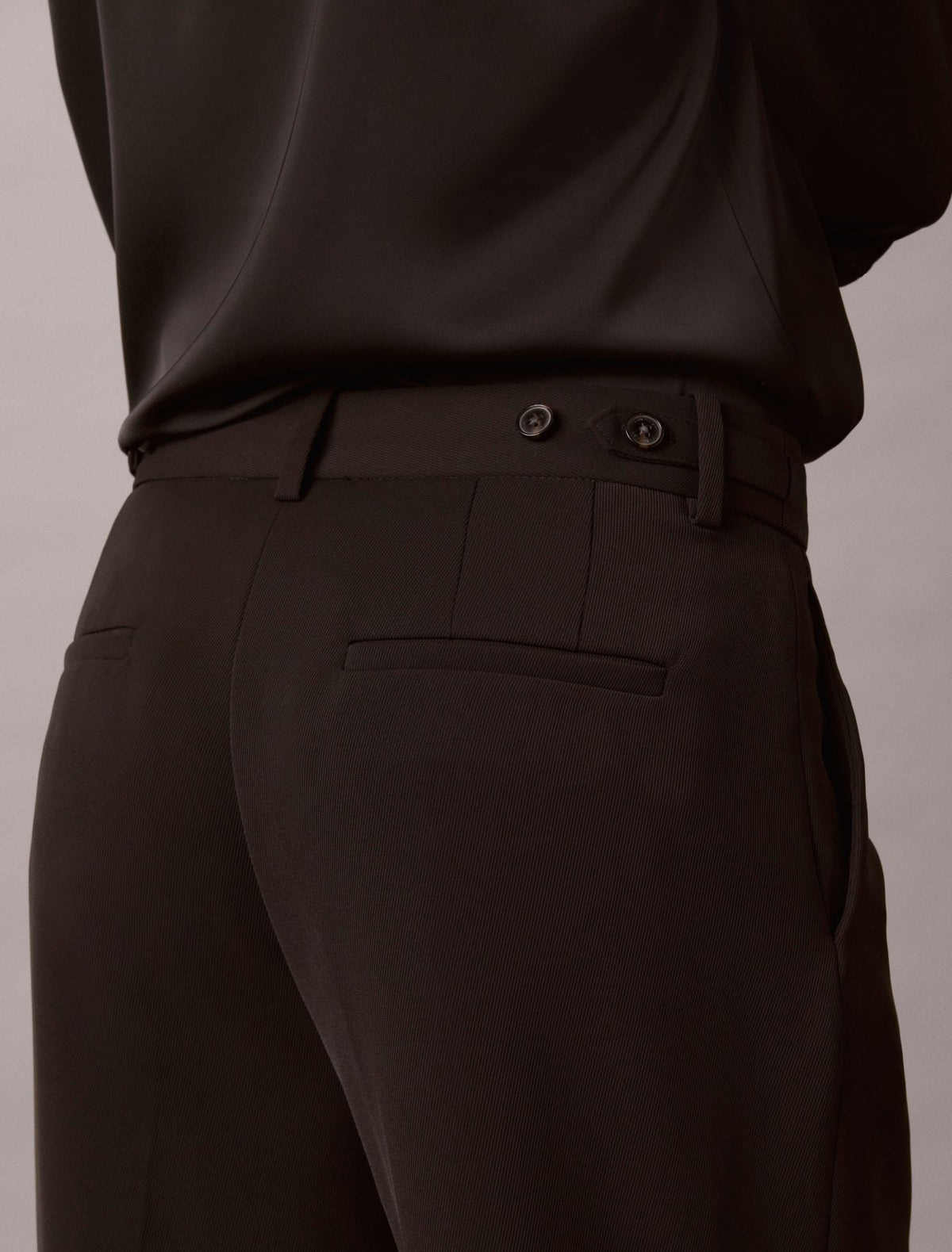 Twill Wide Leg Pants - Calvin Klein Women
