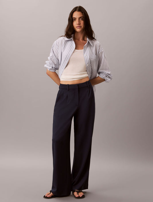 Stretch Crepe Trousers - Calvin Klein Women