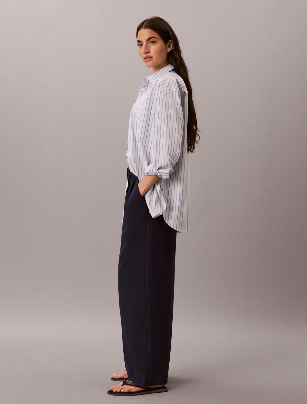 Stretch Crepe Trousers - Calvin Klein Women