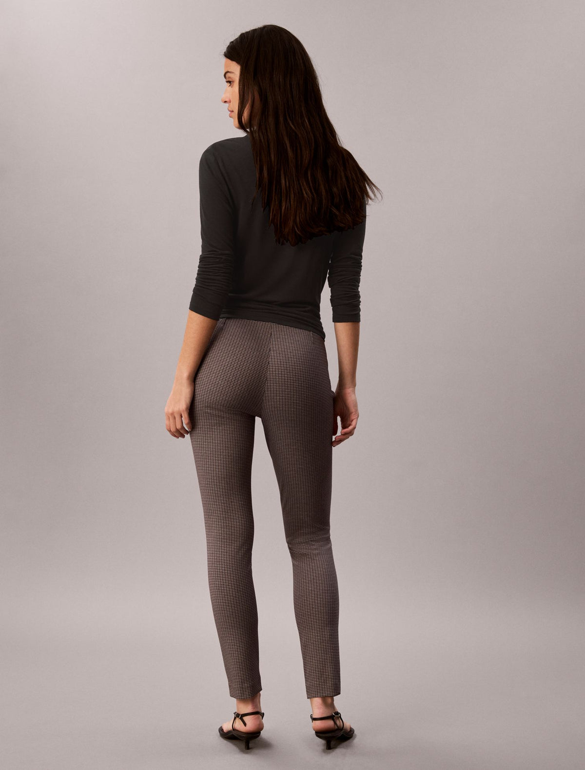 Ponte Print Skinny Fit Pants - Calvin Klein Women