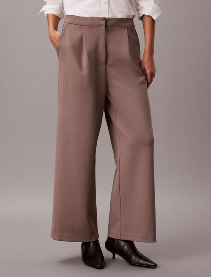 Ponte Wide Leg Pants - Calvin Klein Women