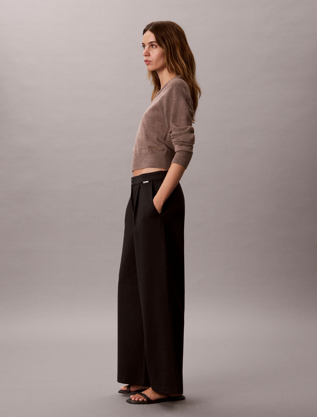Ponte Wide Leg Pants - Calvin Klein Women