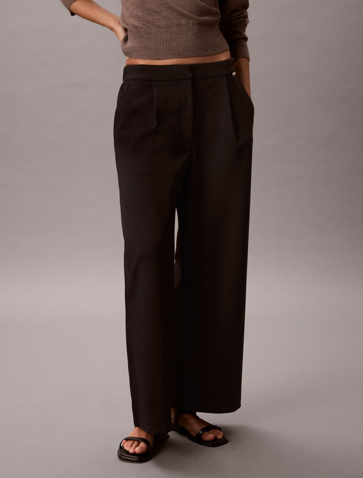 Ponte Wide Leg Pants - Calvin Klein Women