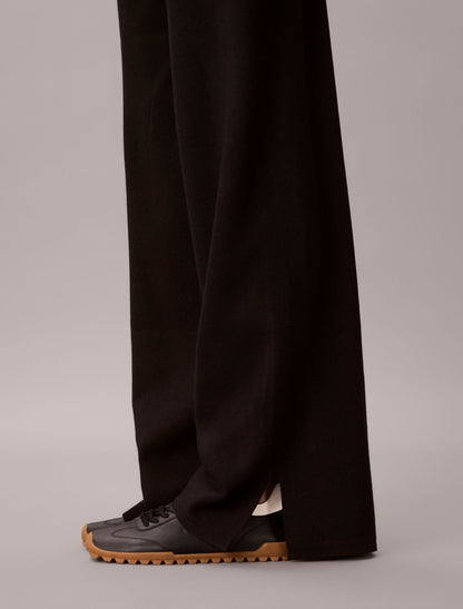 Relaxed Knit Wide Leg Pants - Calvin Klein Women