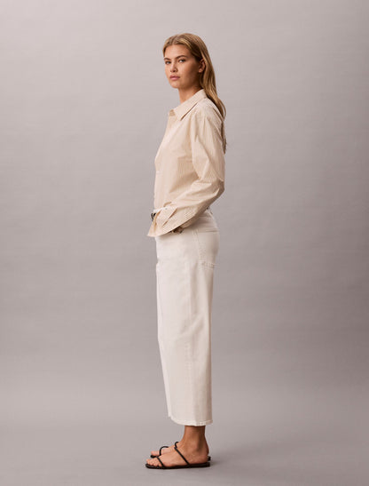 Barrel Leg Cropped Pants - Calvin Klein Women