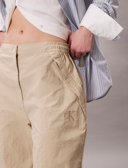 Crinkle Nylon Parachute Pants - Calvin Klein Women