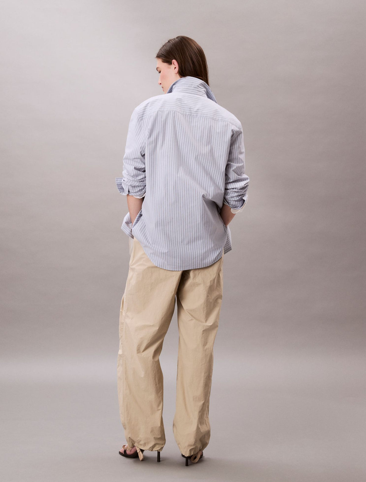 Crinkle Nylon Parachute Pants - Calvin Klein Women