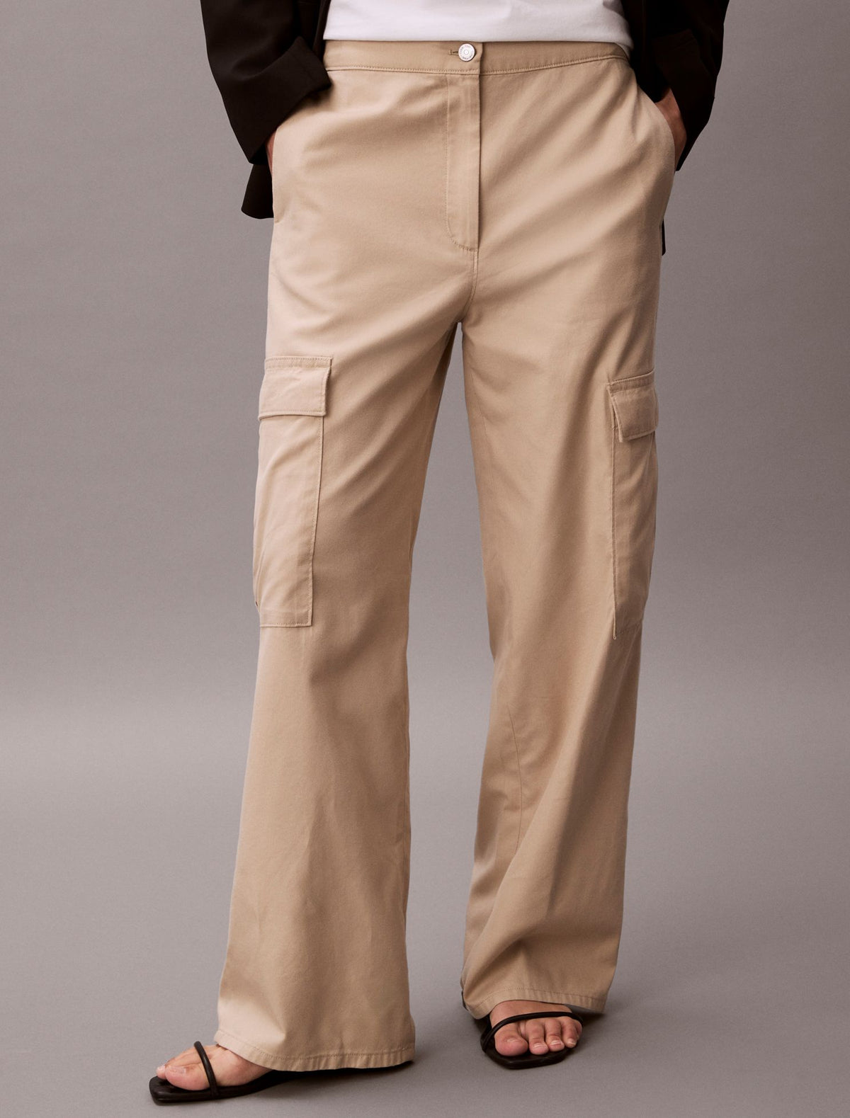 Soft Twill Cargo Pants - Calvin Klein Women