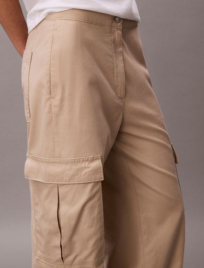 Soft Twill Cargo Pants - Calvin Klein Women