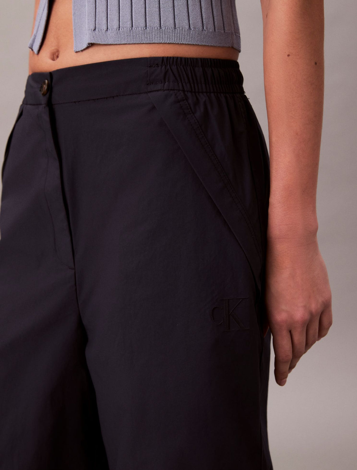 Crinkle Nylon Parachute Pants - Calvin Klein Women