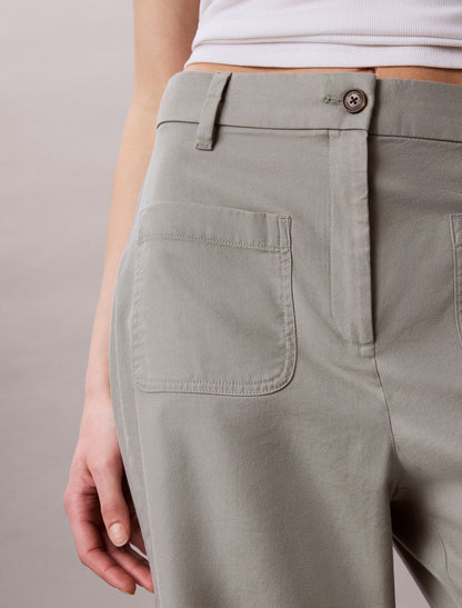 Marcy Twill Wide Leg Pants - Calvin Klein Women