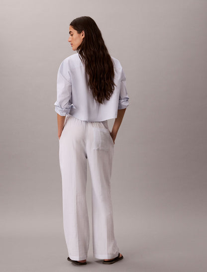 Double Gauze Pull-On Pants - Calvin Klein Women