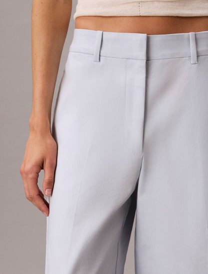 Wide Leg Cropped Chino Pant - Calvin Klein Women