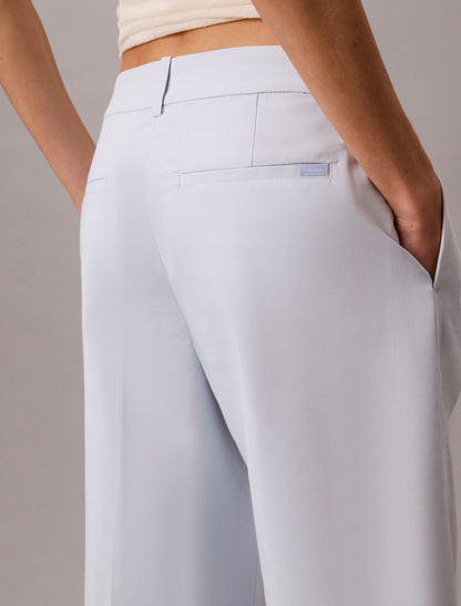 Wide Leg Cropped Chino Pant - Calvin Klein Women