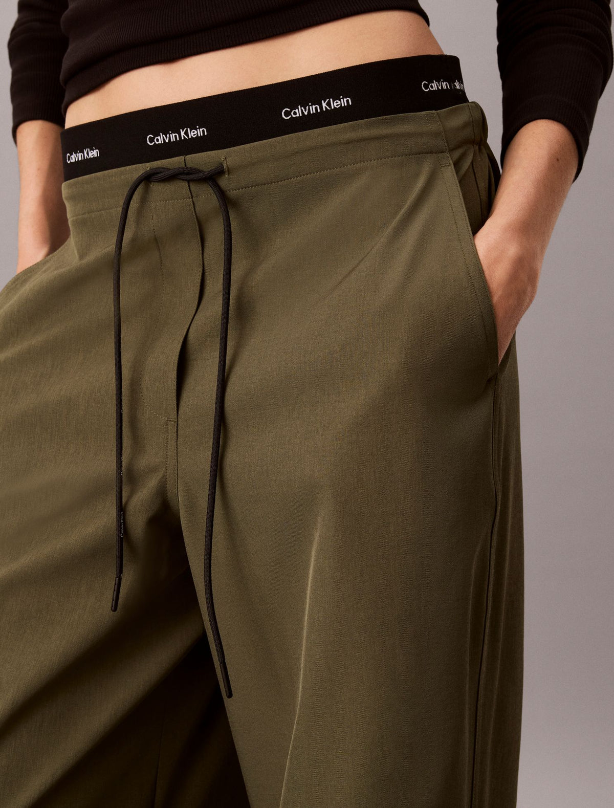 Tech Crinkle Twill Pants - Calvin Klein Women