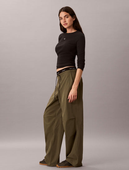 Tech Crinkle Twill Pants - Calvin Klein Women