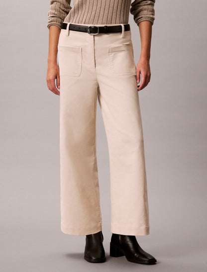 Corduroy Wide Leg Pants - Calvin Klein Women