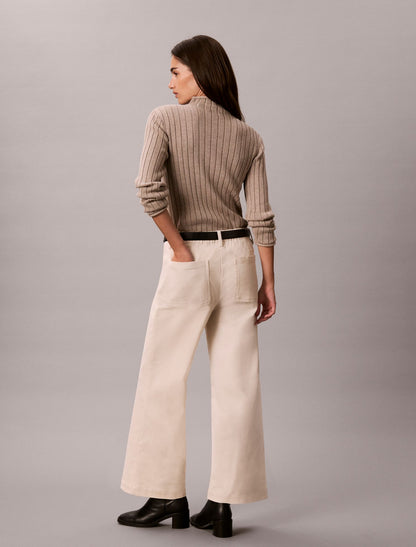 Corduroy Wide Leg Pants - Calvin Klein Women