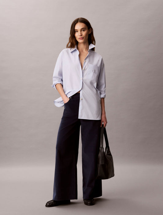 Corduroy Wide Leg Pants - Calvin Klein Women