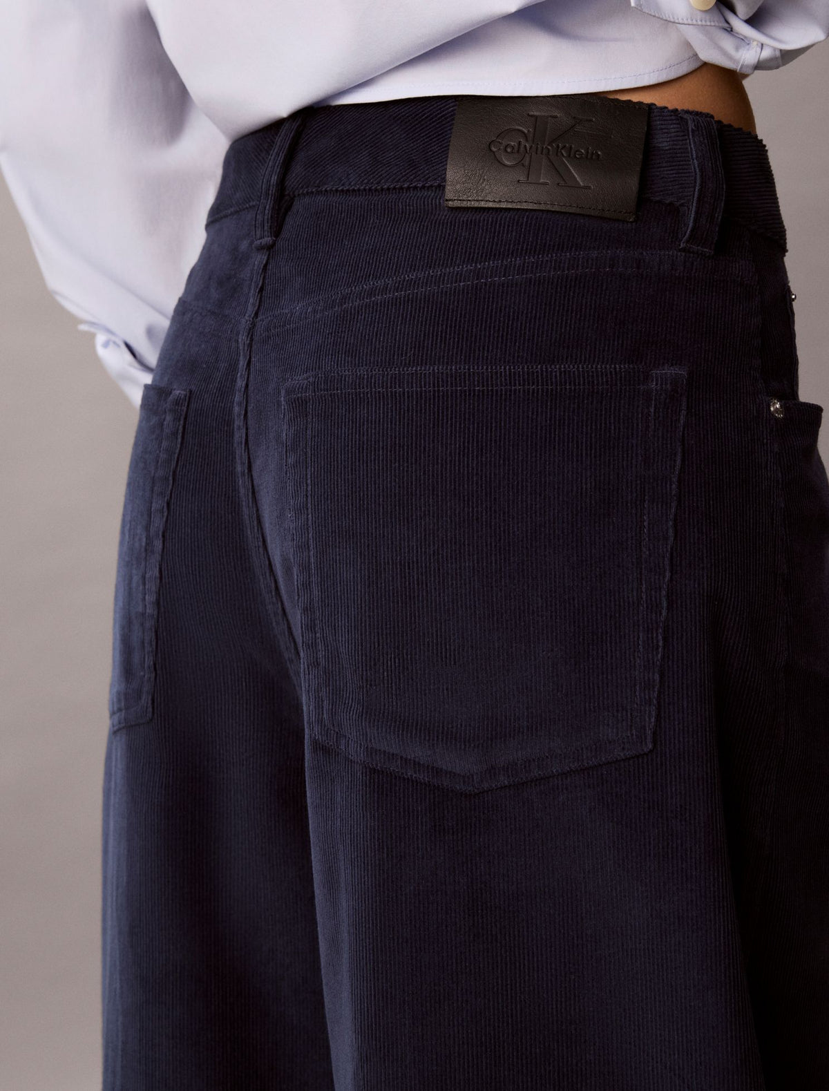Corduroy Wide Leg Pants - Calvin Klein Women