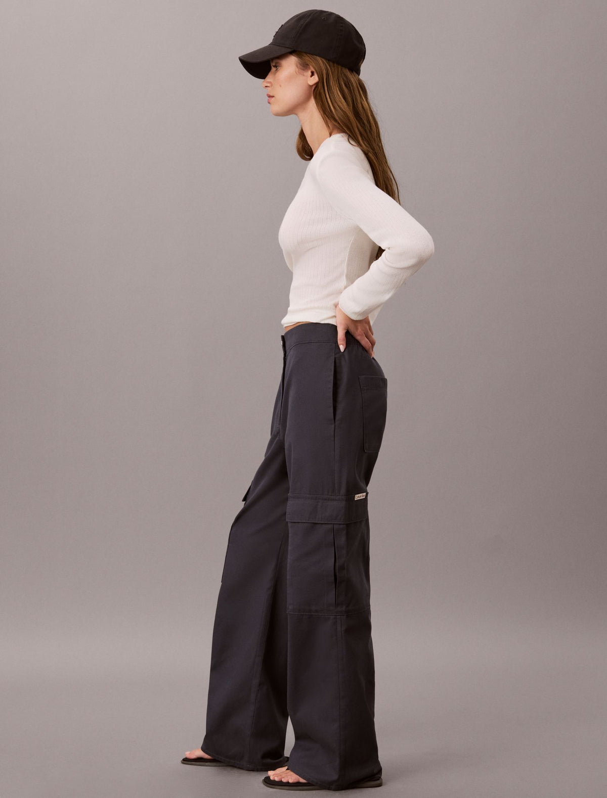 Soft Twill Cargo Pants - Calvin Klein Women