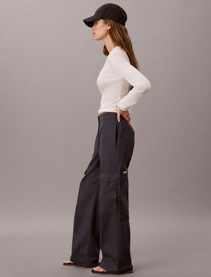 Soft Twill Cargo Pants - Calvin Klein Women