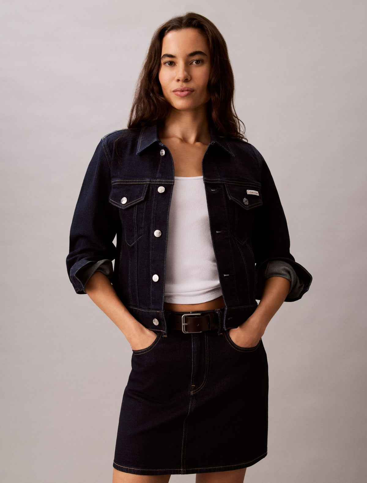 Denim Mini Skirt - Calvin Klein Women