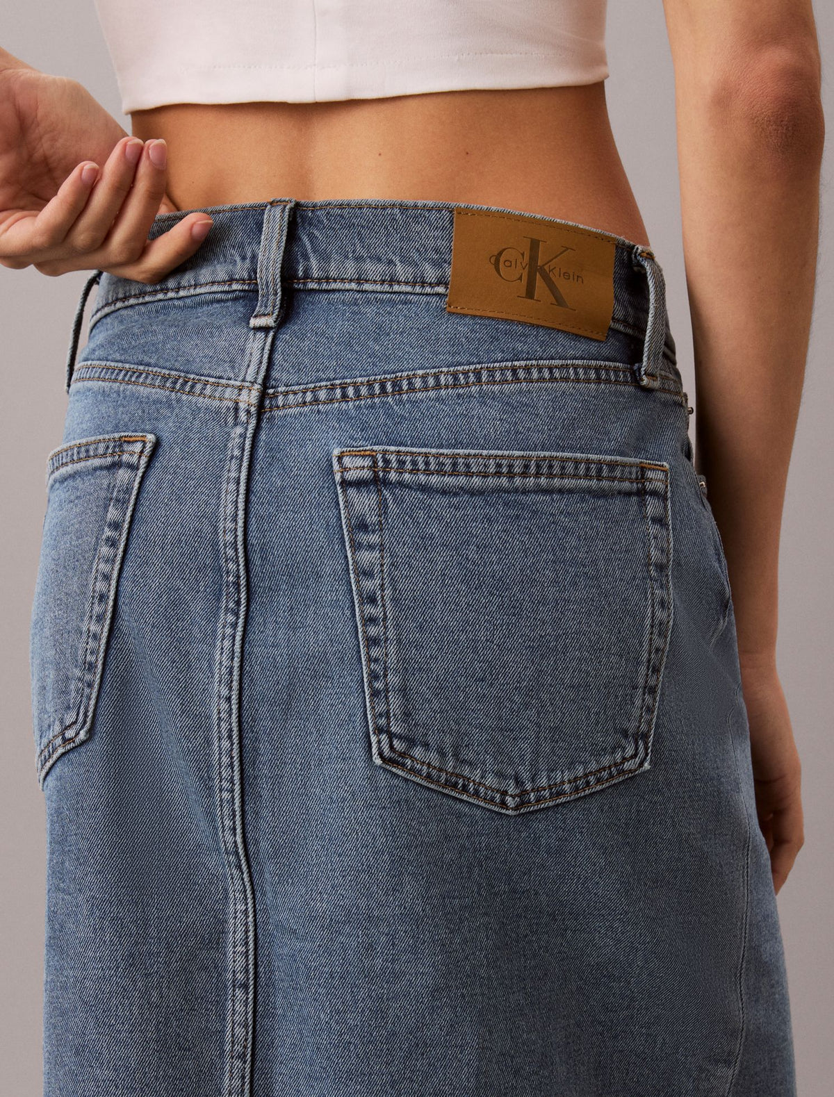 Denim Maxi Skirt - Calvin Klein Women