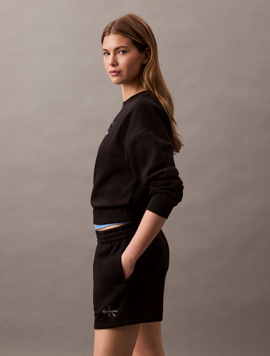 Monologo Fleece Pull-On Shorts - Calvin Klein Women