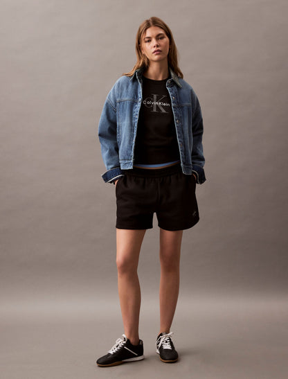 Monologo Fleece Pull-On Shorts - Calvin Klein Women