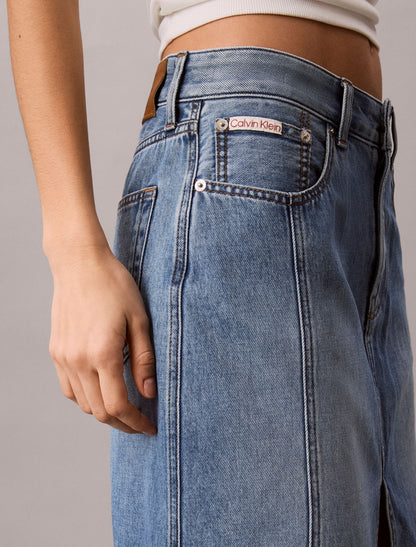 Workwear Denim Midi Skirt - Calvin Klein Women