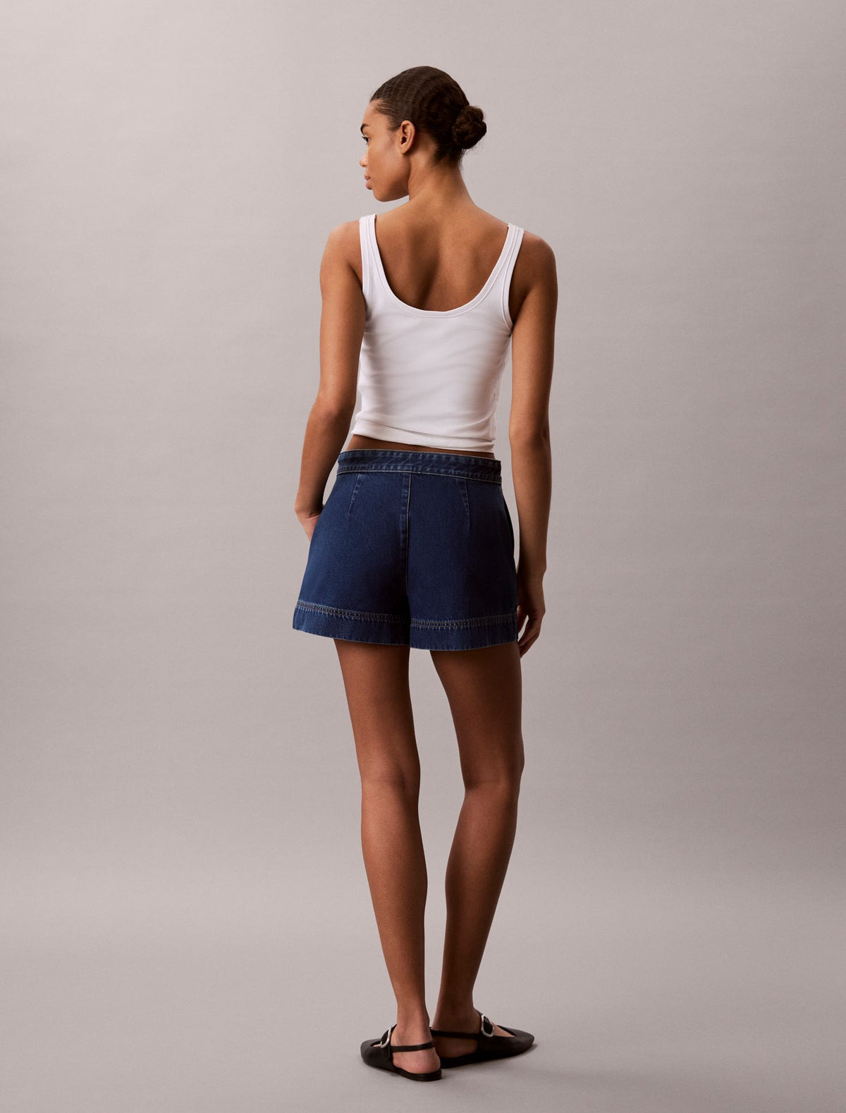 Denim Utility Shorts - Calvin Klein Women
