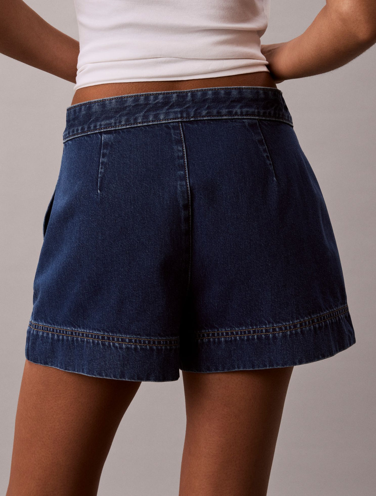 Denim Utility Shorts - Calvin Klein Women