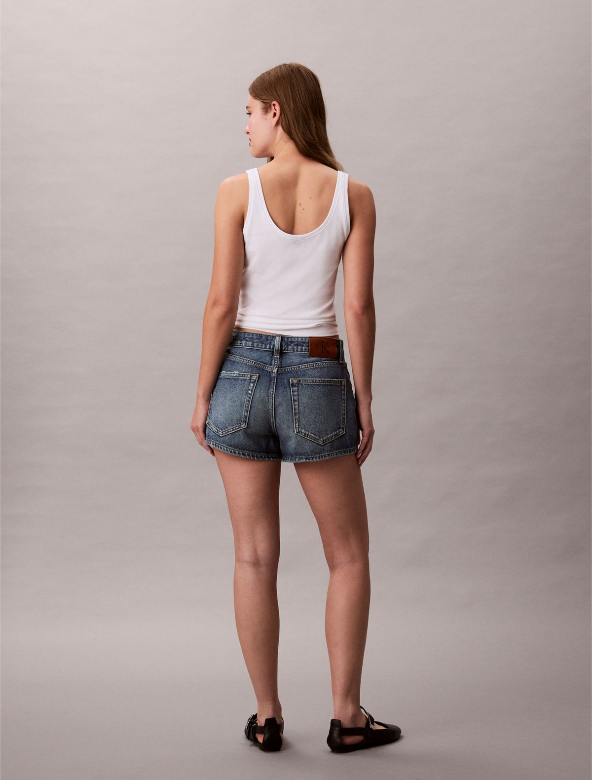 Denim Mini Shorts - Calvin Klein Women