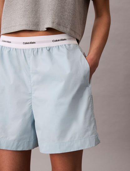 Logo Waistband Cotton Shorts - Calvin Klein Women