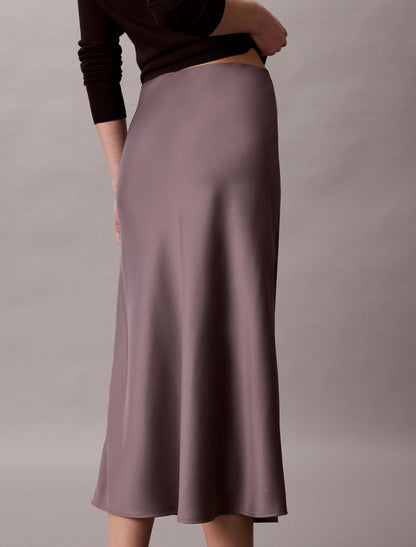 Satin Midi Skirt - Calvin Klein Women