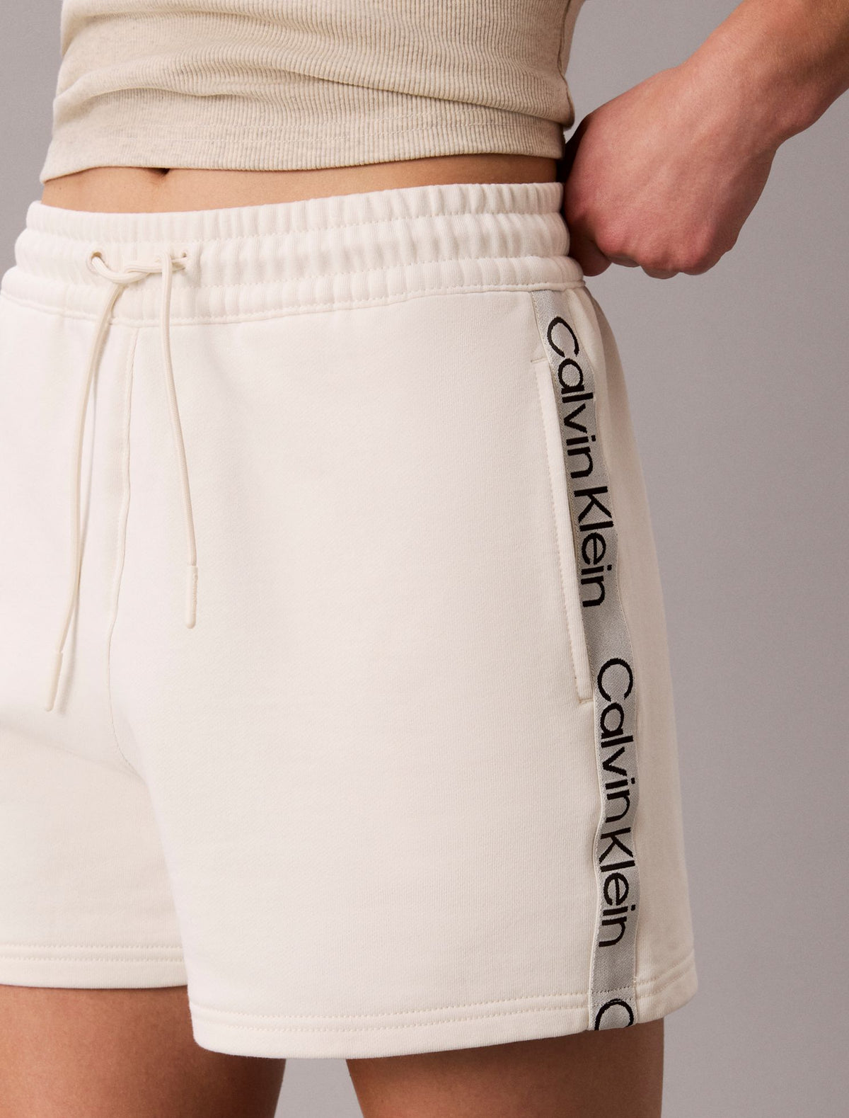 Logo Tape Terry Shorts - Calvin Klein Women