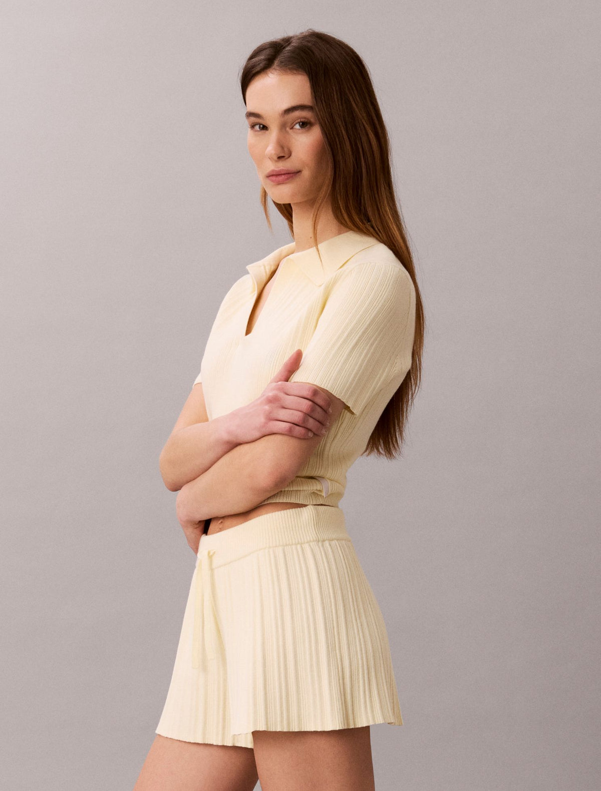 Rib Pull-On Shorts - Calvin Klein Women