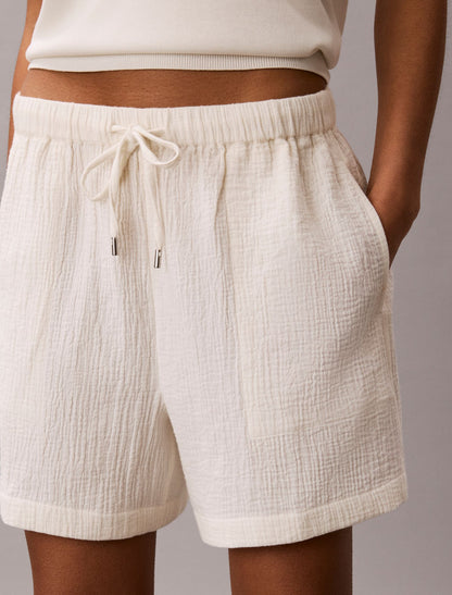 Double Gauze Pull-On Shorts - Calvin Klein Women