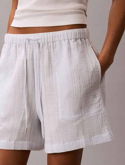 Double Gauze Pull-On Shorts - Calvin Klein Women