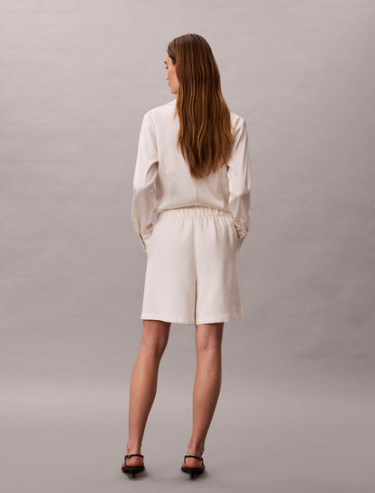 Textured Shine Shorts - Calvin Klein Women