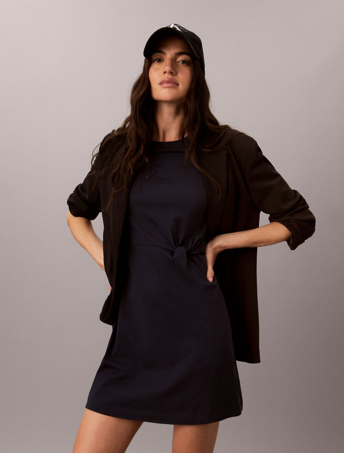Monogram Mini T-Shirt Dress - Calvin Klein Women