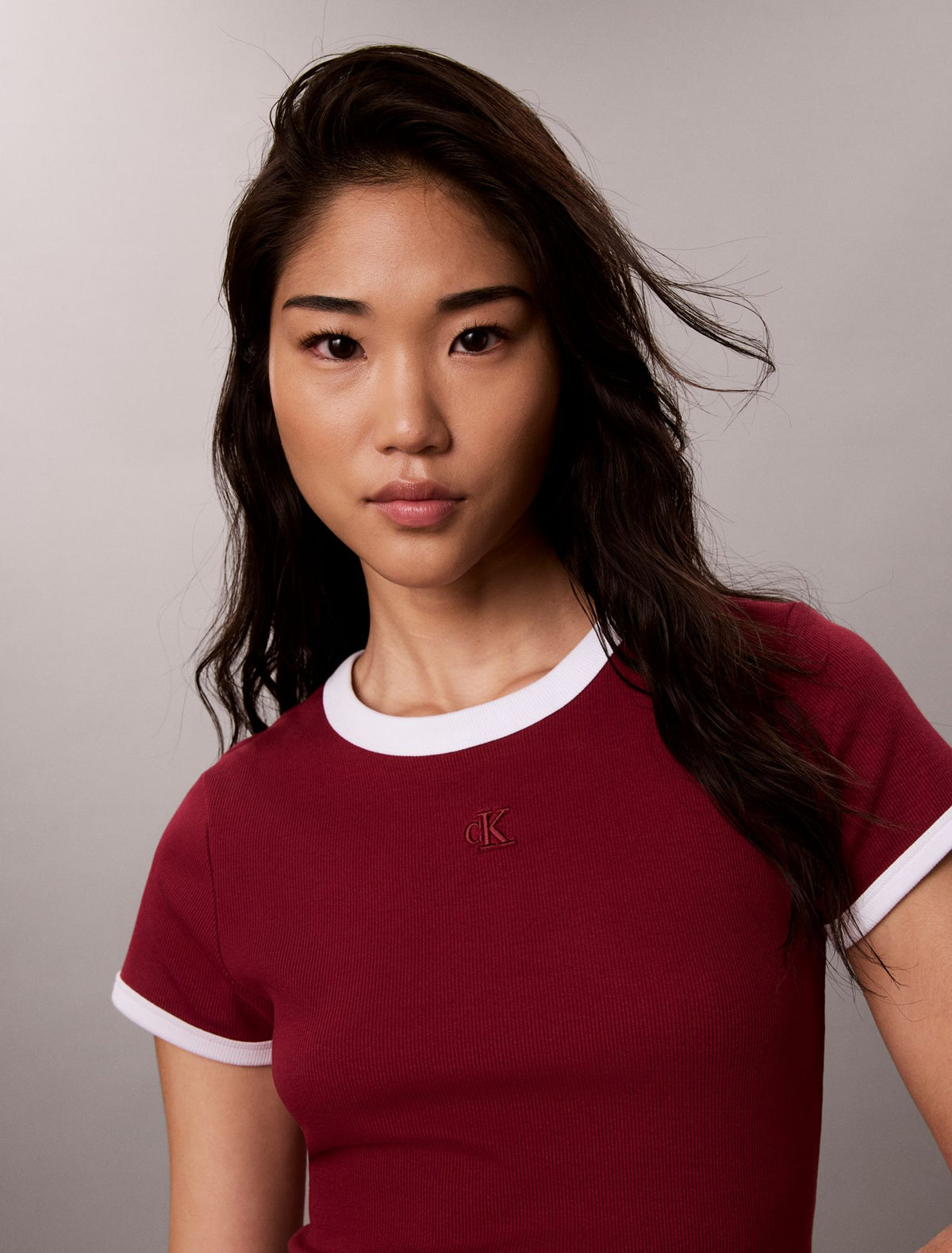 Cotton Contour Rib Monogram Mini Dress - Calvin Klein Women