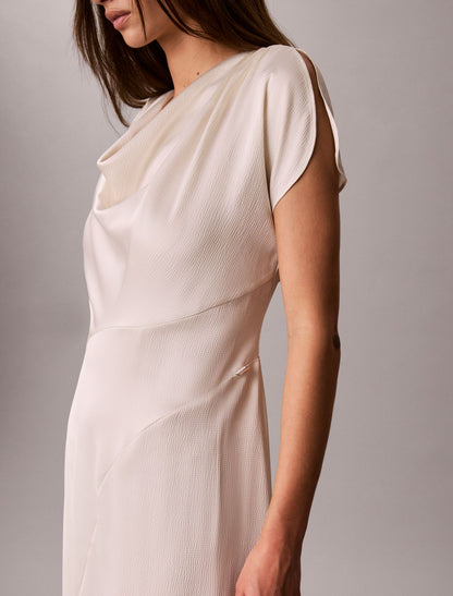 Hammered Satin Midi Dress - Calvin Klein Women