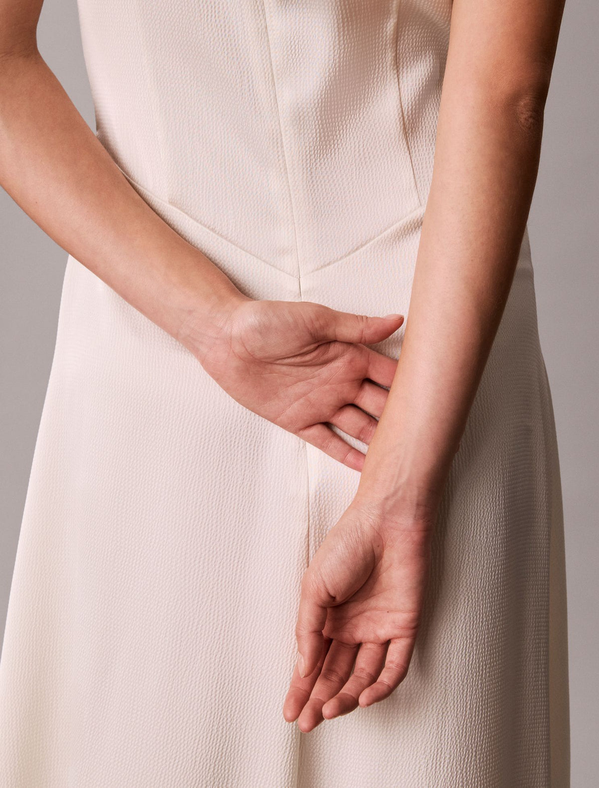 Hammered Satin Midi Dress - Calvin Klein Women