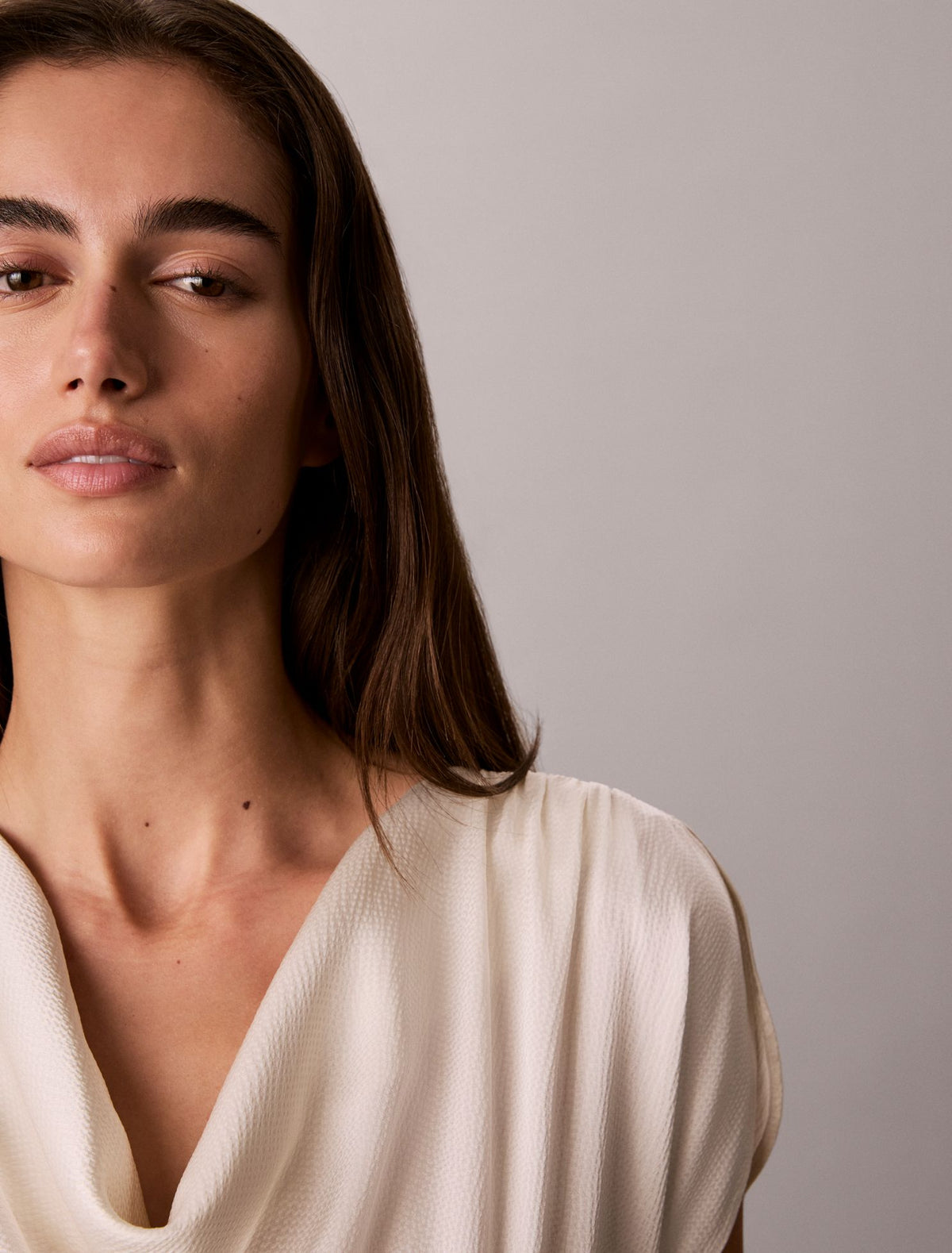 Hammered Satin Midi Dress - Calvin Klein Women