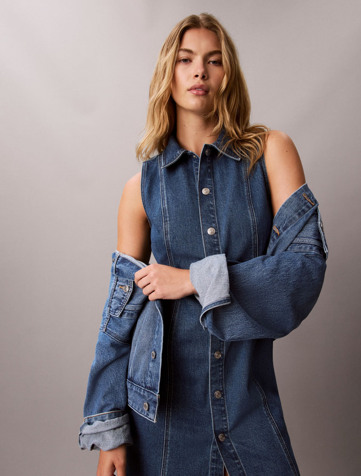 Denim Mini Dress - Calvin Klein Women