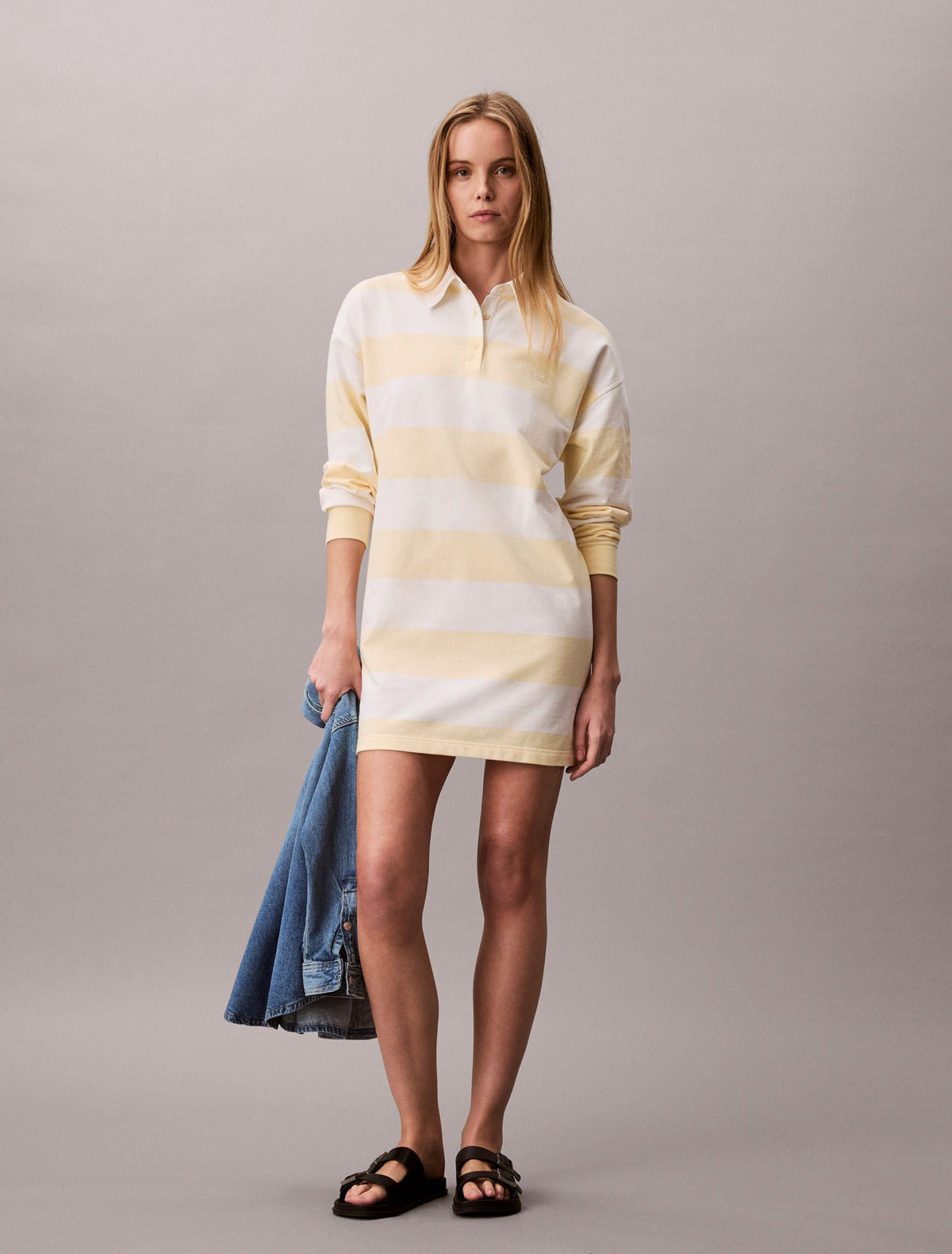Varsity Stripe Mini Polo Dress - Calvin Klein Women